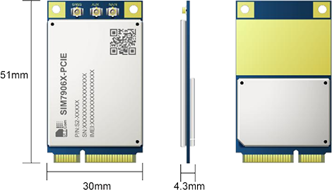image of LTE-A module>SIM7906E-PCIE