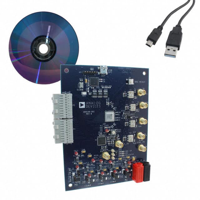 image of Evaluation Boards - Digital to Analog Converters (DACs)>AD9148-EBZ 