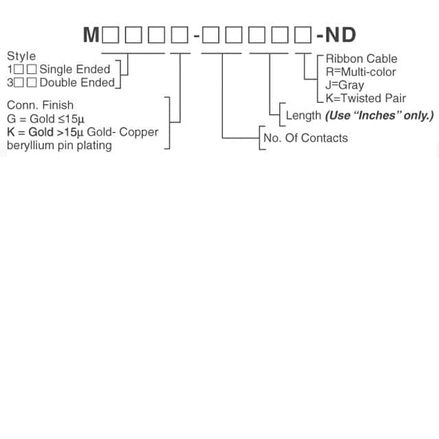 IDC CABLE - MDH24K/MC26F/MDH24K