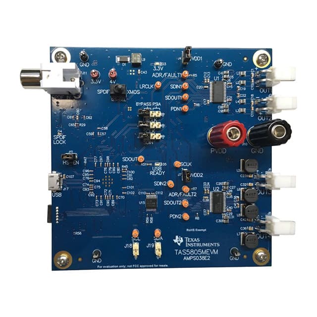 Evaluation Boards - Audio Amplifiers>TAS5805MEVM