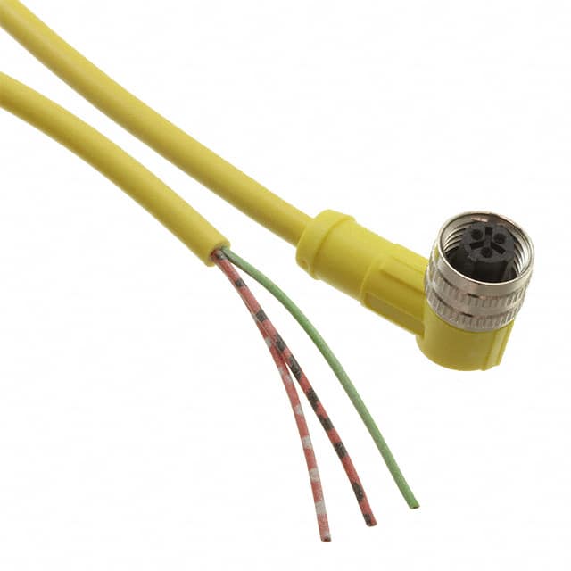 image of Circular Cable Assemblies>V12-W-YE2M-PVC 