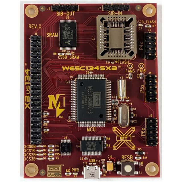 image of Evaluation Boards - Embedded - MCU, DSP>W65C134SXB 