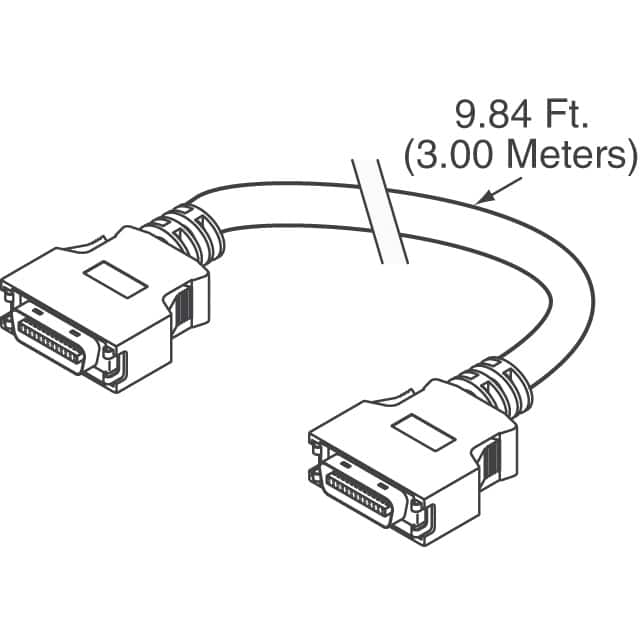image of D-образный параллельный кабель>14526-EZ5B-300-02C