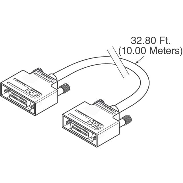 image of D-Shaped, Centronics Cables> 14B26-SZ3B-A00-04C