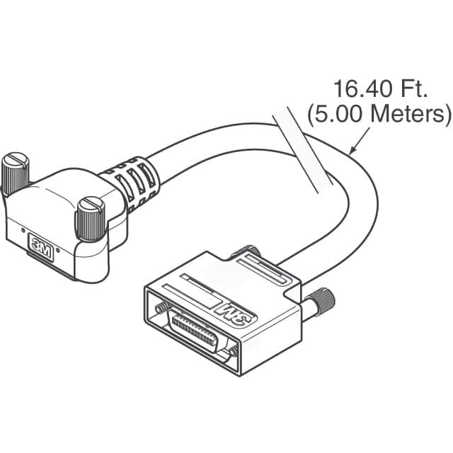 image of D 形，并口电缆>14H26-SZ3M-500-04C