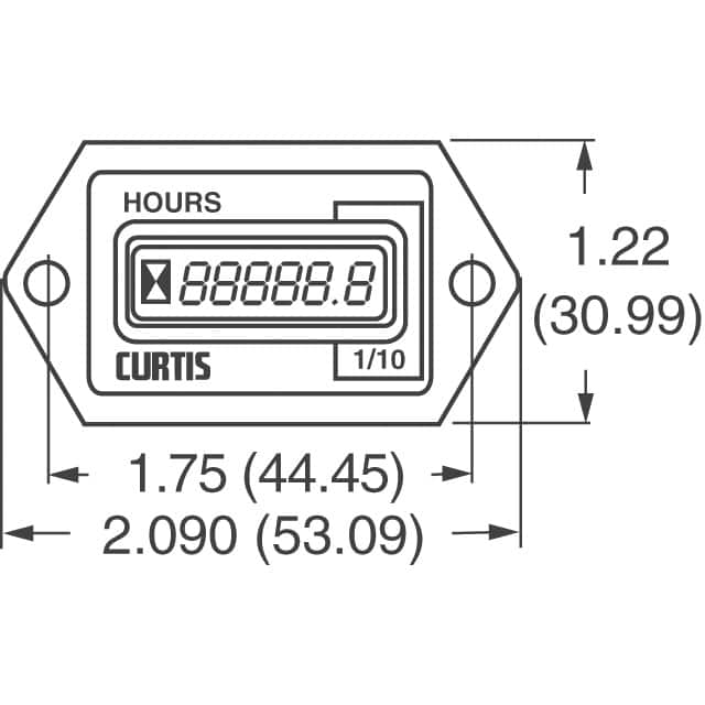image of 面板仪表 - 计数器，小时表>701FR00101248D2060A