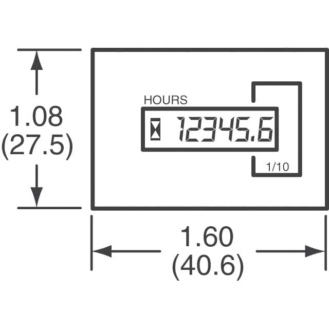 image of Panel Meters - Counters, Hour Meters>701ZR001N48150D100230A 