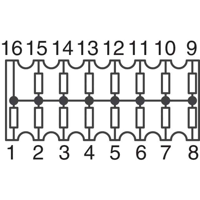 image of 抵抗ネットワーク、アレイ AC>EXB-Q16P334J
