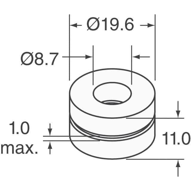 image of 铁氧体磁芯 - 电缆和布线>KR16TA191010W