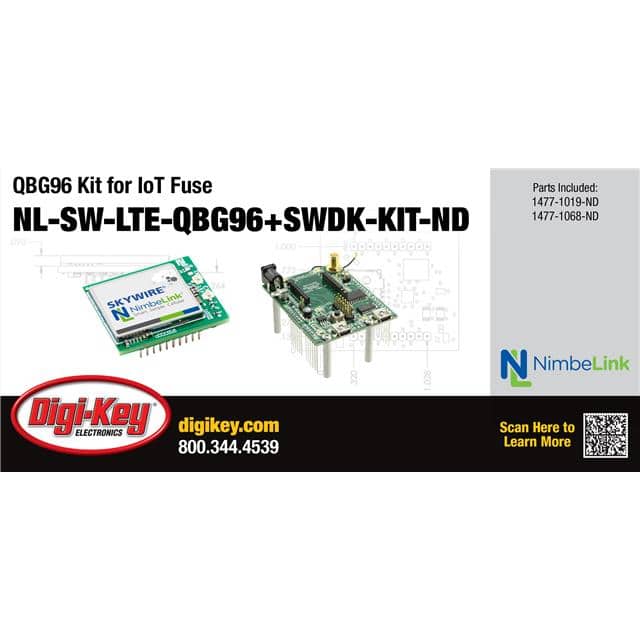 image of RF Evaluation and Development Kits, Boards>NL-SW-LTE-QBG96+SWDK-KIT 