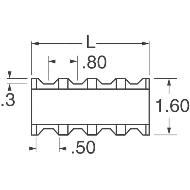 image of 电阻器网络，阵列ac
>742C083104JP