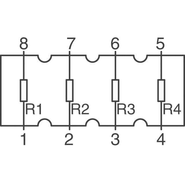 image of 电阻器网络，阵列ac
> YC164-JR-07330RL