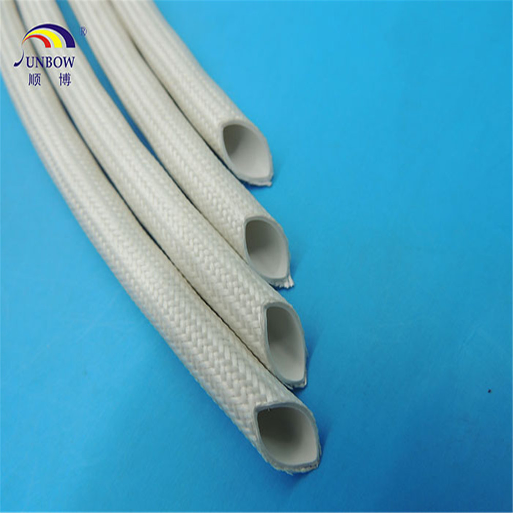 SB-SRS-70  Silicone Rubber Fiberglass Sleeving ( Inside Rubber & Outside Fiber)