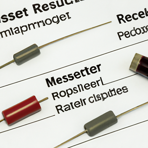 What components and modules are included in the classification of resistors?