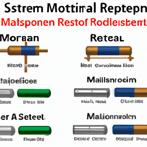 What are the comparative differences between mainstream metal resistor models?