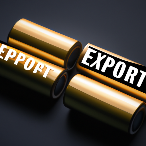 What are the advantages of exporting products with batteries?