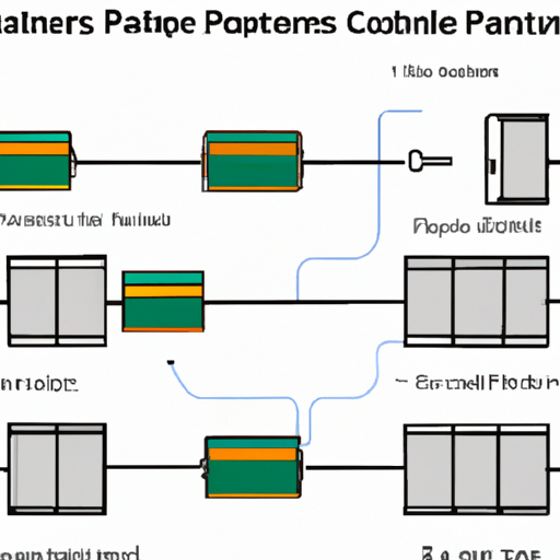 What components and modules does a parallel connection of capacitors contain?