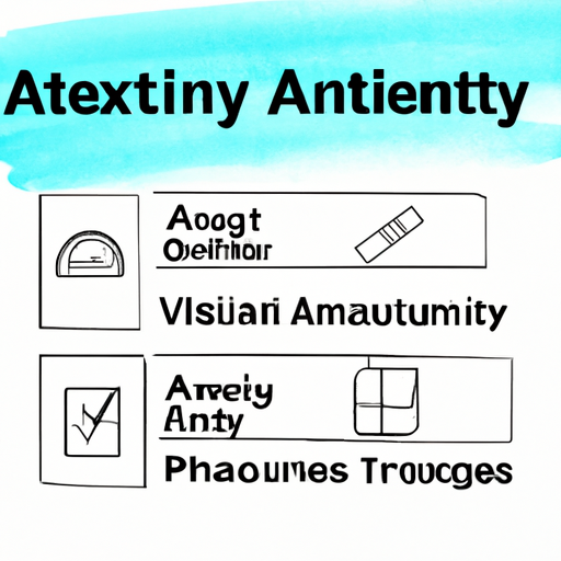 What are the important product categories for anxiety testing?