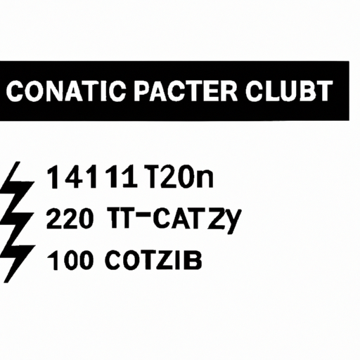 The latest compensation capacitor specifications