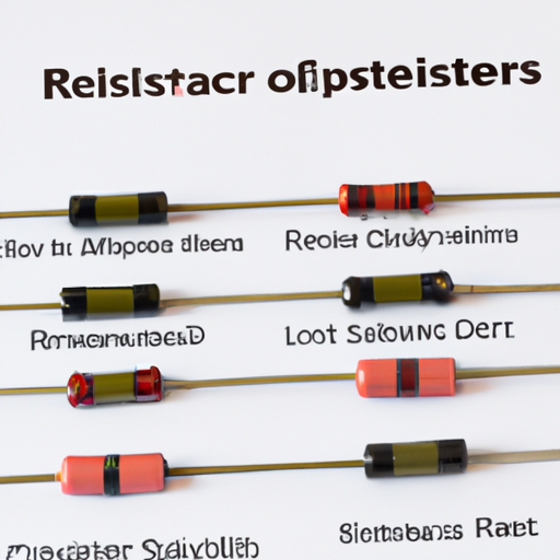 What are the important product categories for the main role of resistors?