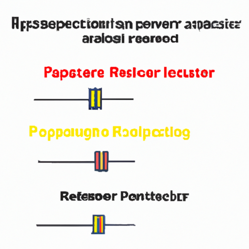 What industries do the application scenarios of resistor parameters include?